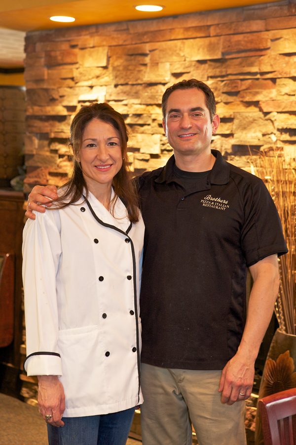 Rose and Eddie Nicolosi, owners of Brothers Pizza